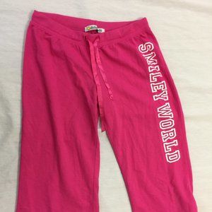 🌲 SMILEY WORLD WOMENS CAPRIS PANTS SIZE M 🌲